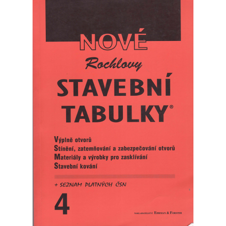 Nové Rochlovy stavební tabulky - 4. díl