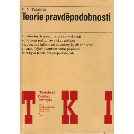 Teorie pravděpodobnosti (TUTUBALIN, V. N.)